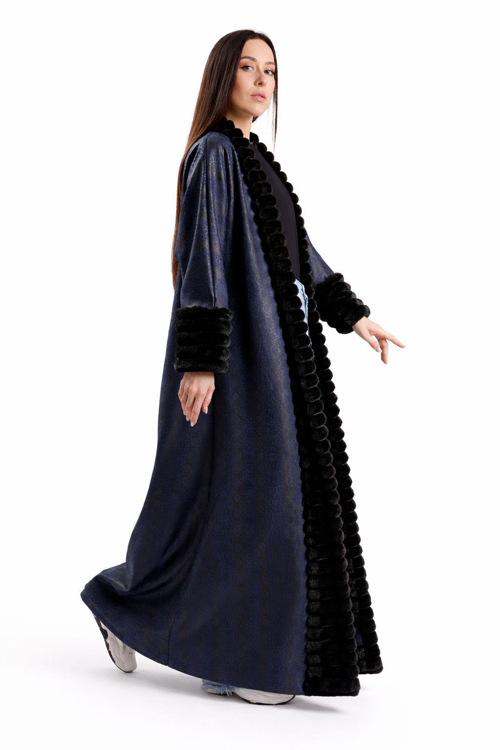 Navy Blue with Black Fur - Image 3