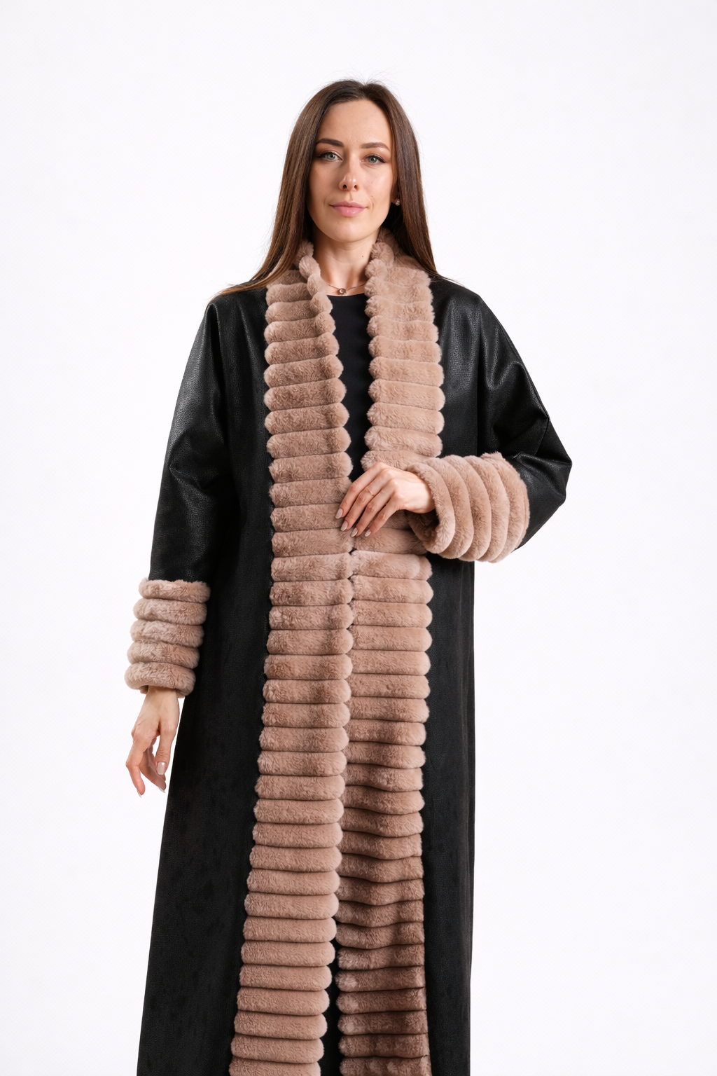 Black with Taupe Fur