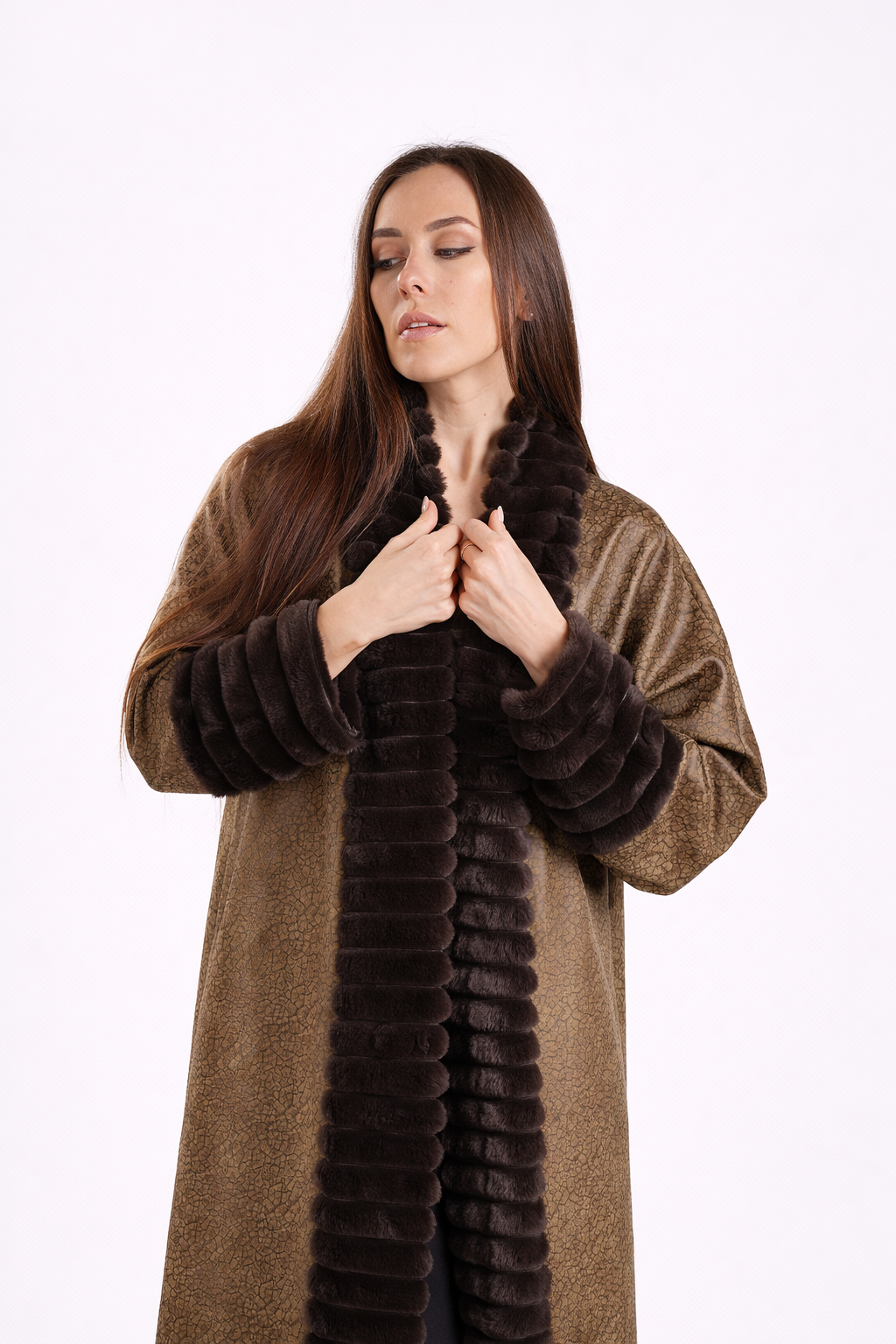 Dark green with Velvet Fur