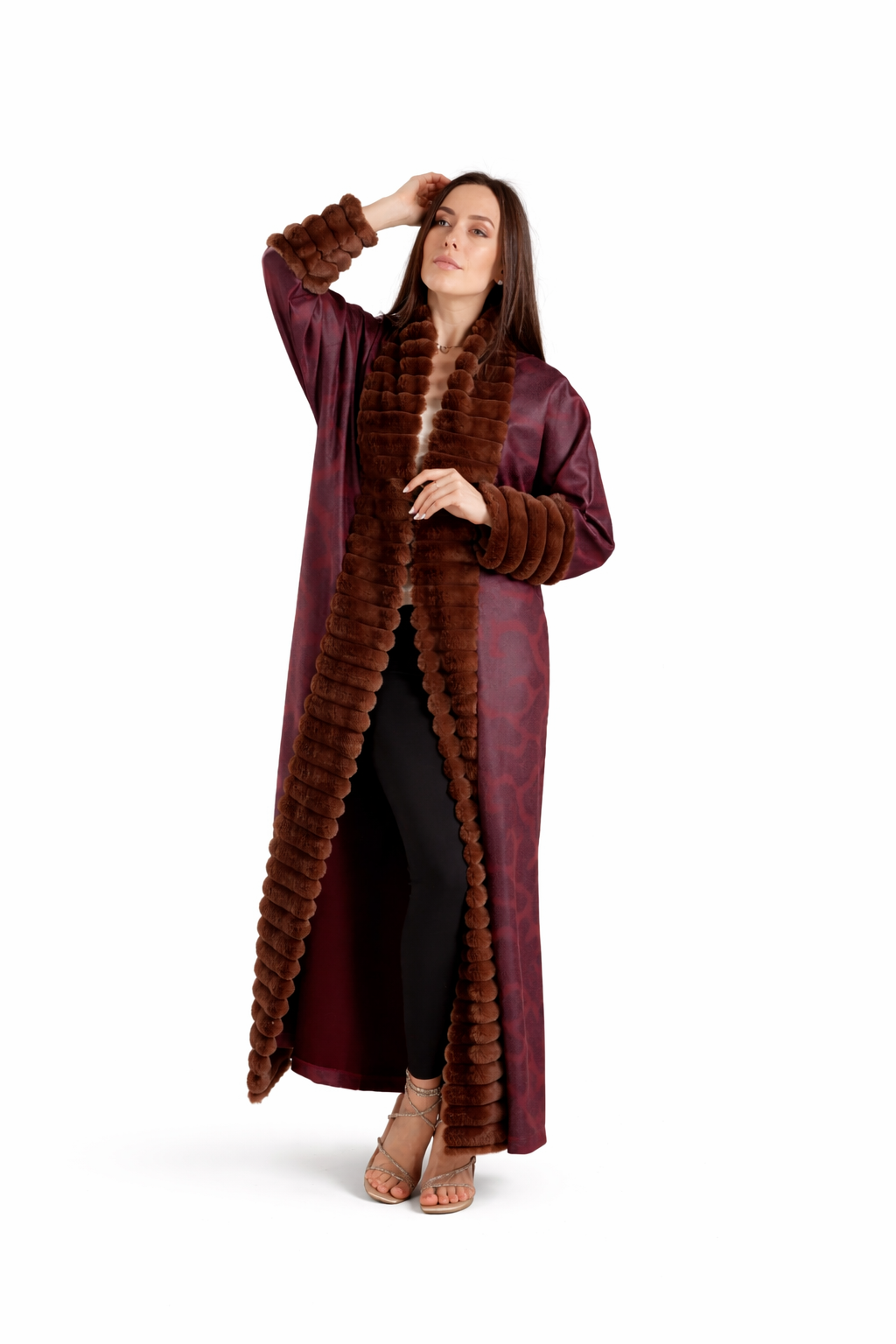 Deep Wine with Cocoa Fur - Image 2